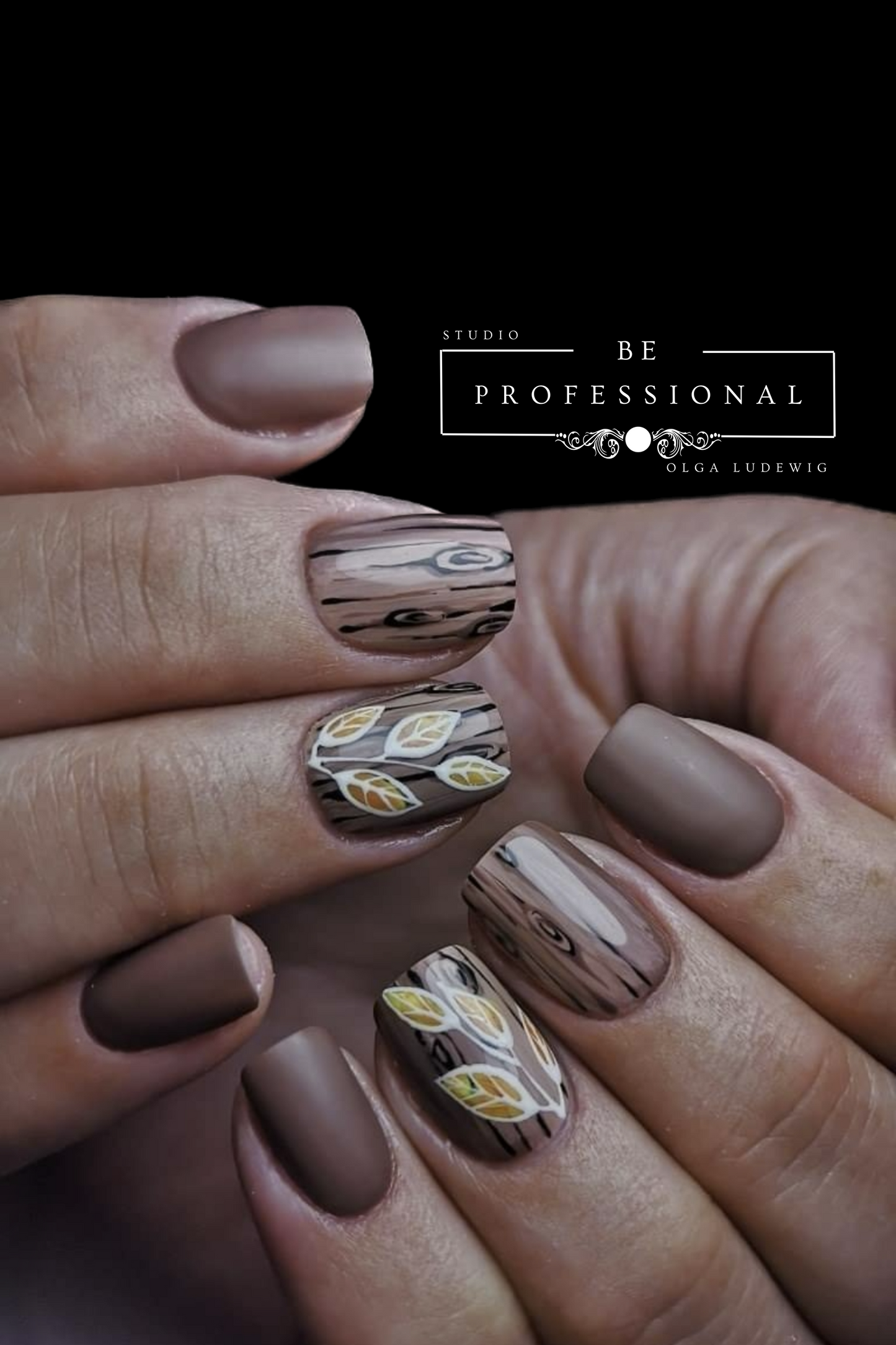 Nailart Pinsel- Fineliner in drei Größen / kurz 7 cm / Mittel 9 cm/ lang 11 cm / Rose - Gold