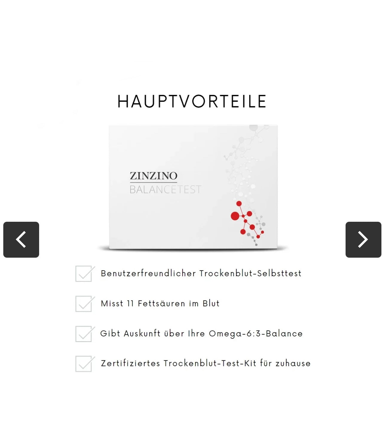 ZINZINO Omega-3 BalanceTest – Selbsttest zur Fettsäureanalyse