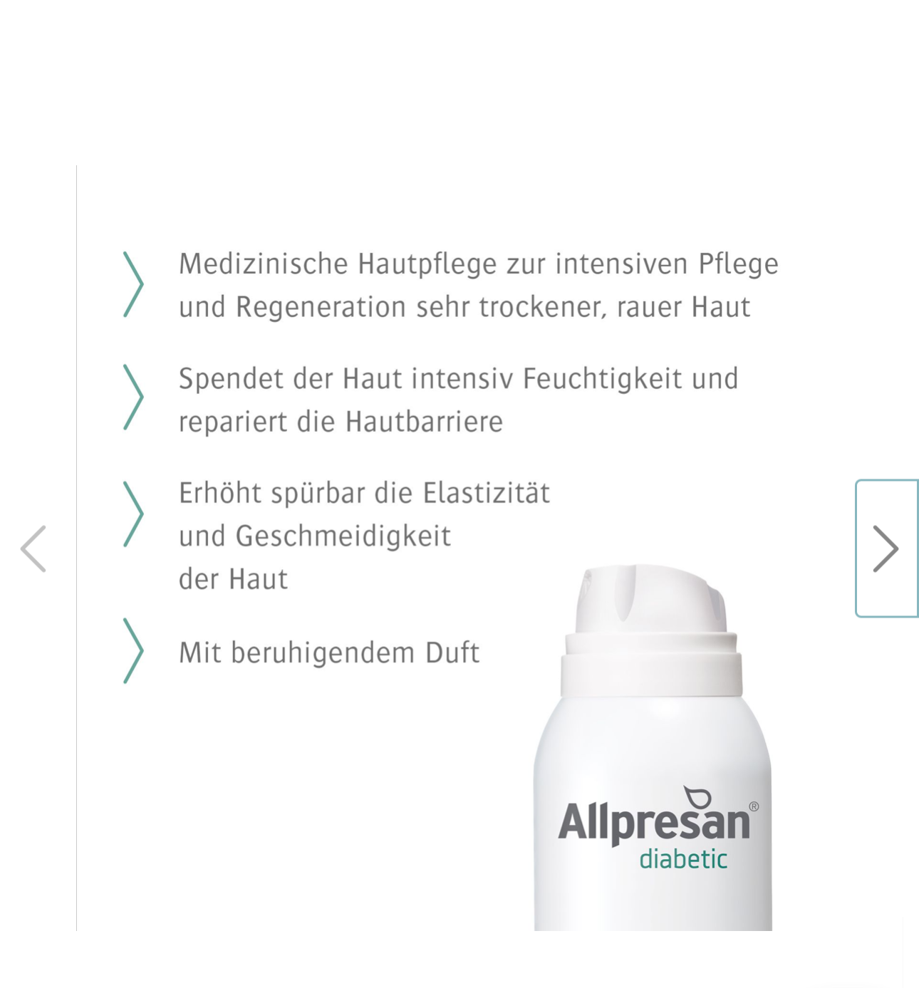 200 ml Allpresan diabetic
Schaum-Creme INTENSIV + REPAIR mit Urea