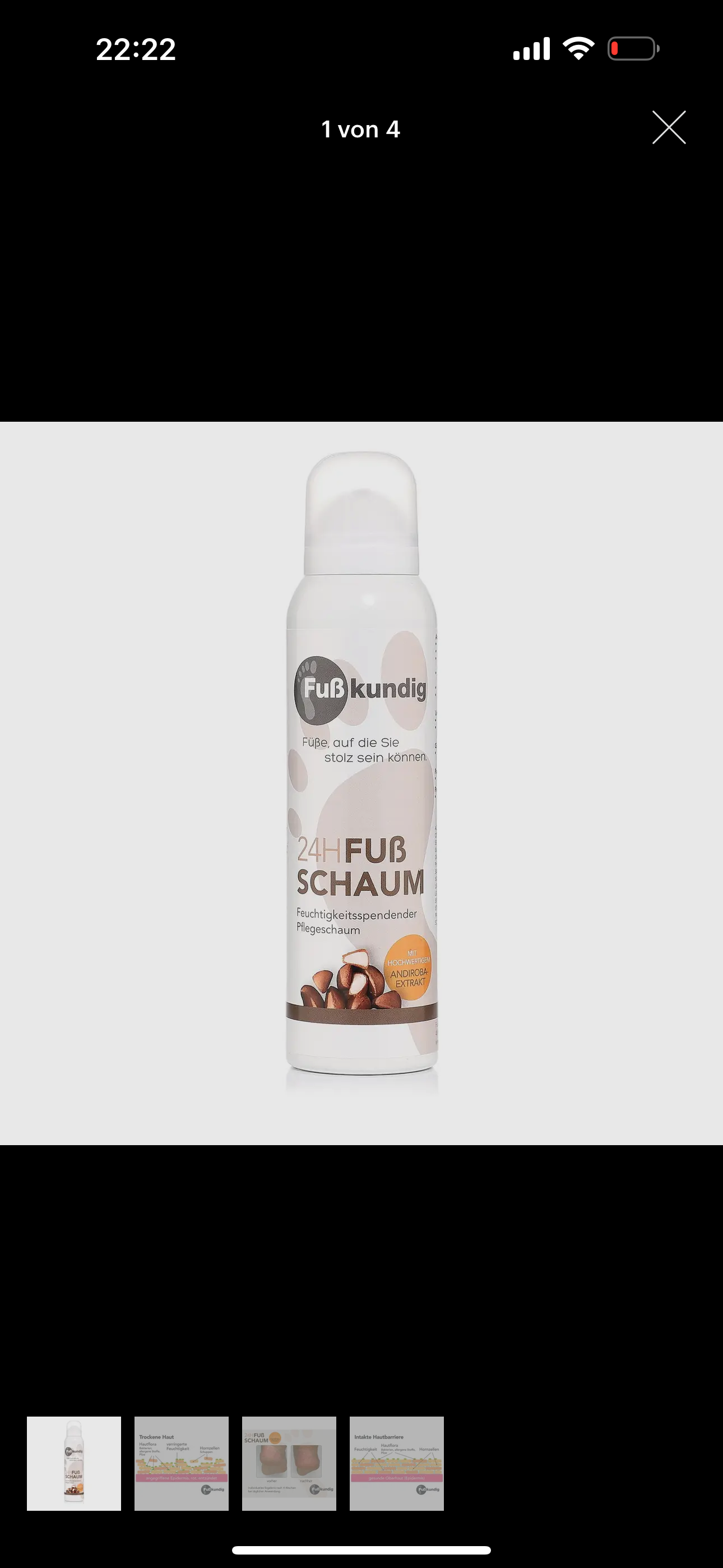 24-h Fussschaum Pflegeschaum 150ml