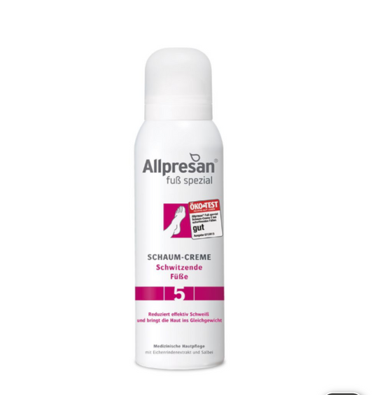 125 ml Allpresan Fuß spezial
Nr. 5 Schaum-Creme Schwitzende Füße